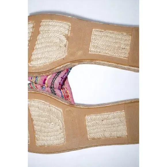 J.CREW VALENCIA FABRIC ESPADRILLE SLIDES SIZE 6M C5443 - Picture 4 of 6